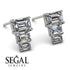 Hidden Diamonds Emerald Diamond Earrings - Briella No. 3 image 6