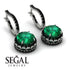 Hidden Halo Emerald Hoop Earrings - Catalina No. 36 image 10