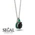 Hidden Halo Black Diamond Necklace - Rosalie No. 24 image 2
