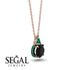 Hidden Halo Black Diamond Necklace - Rosalie No. 23 image 2