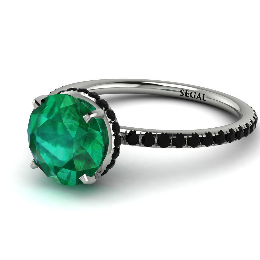 Hidden Halo Emerald Ring - Fiona No. 36