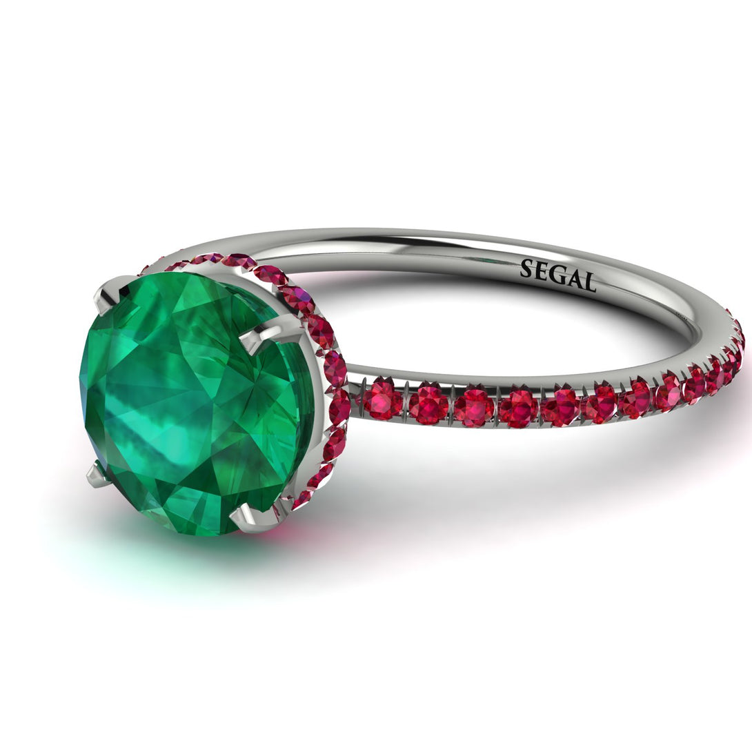 Hidden Halo Emerald Ring - Fiona No. 51