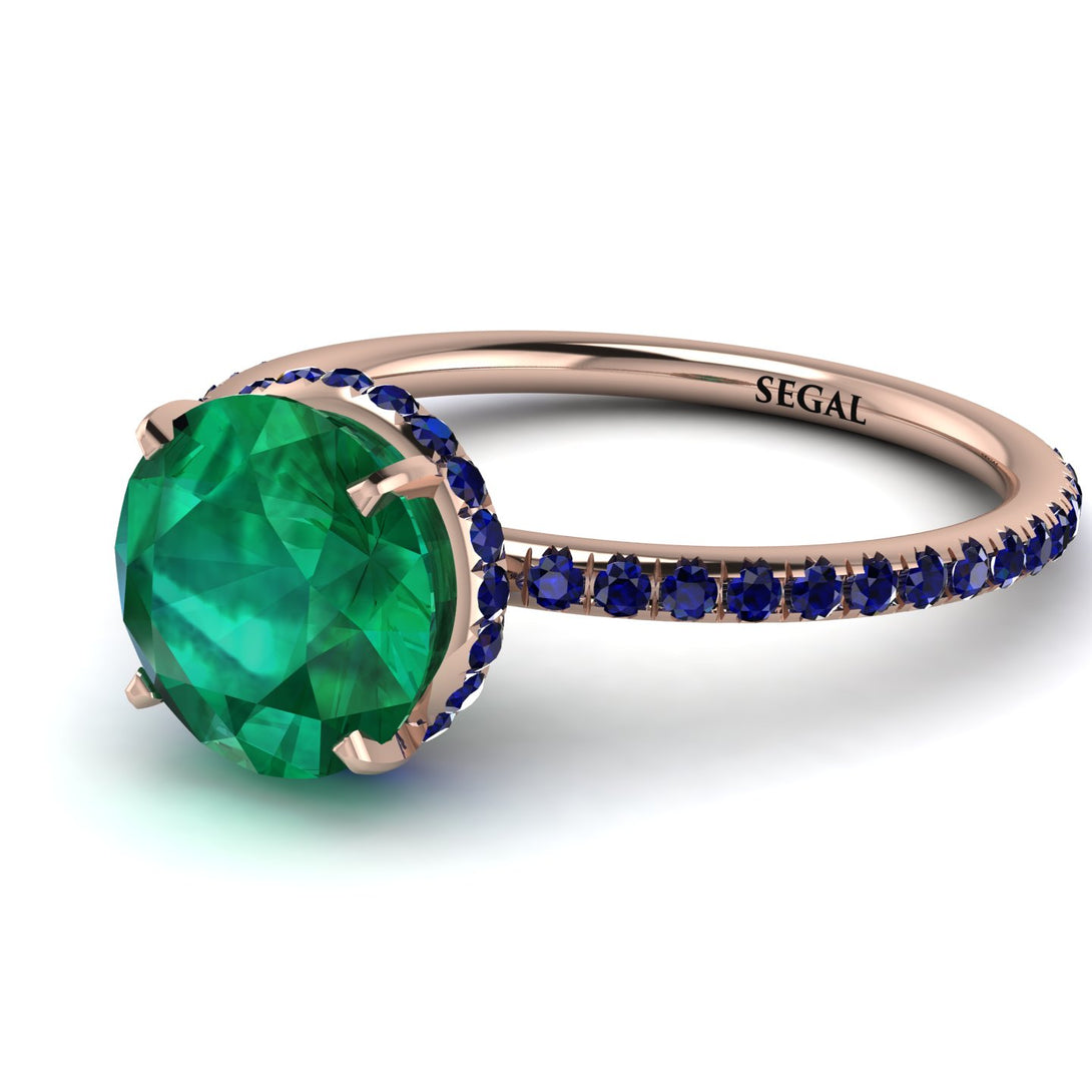 Hidden Halo Emerald Ring - Fiona No. 65