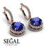 Hidden Halo Sapphire Hoop Earrings - Catalina No. 14 image 10