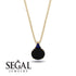 Hidden Halo Black Diamond Necklace - Rosalie No. 67 image 9