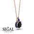 Hidden Halo Black Diamond Necklace - Rosalie No. 68 image 2