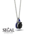 Hidden Halo Black Diamond Necklace - Rosalie No. 69 image 2
