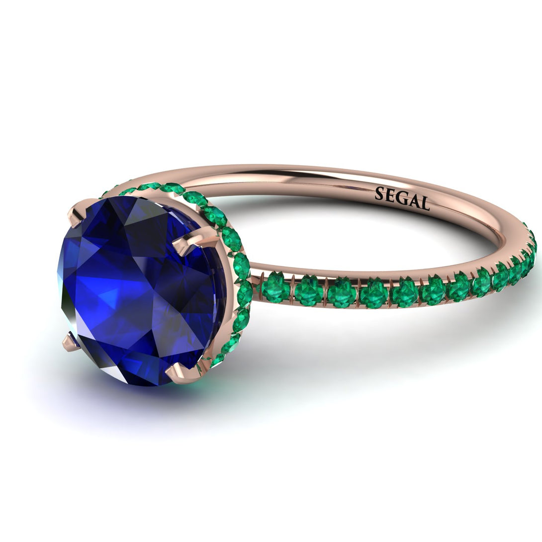 Hidden Halo Sapphire Ring - Fiona No. 29