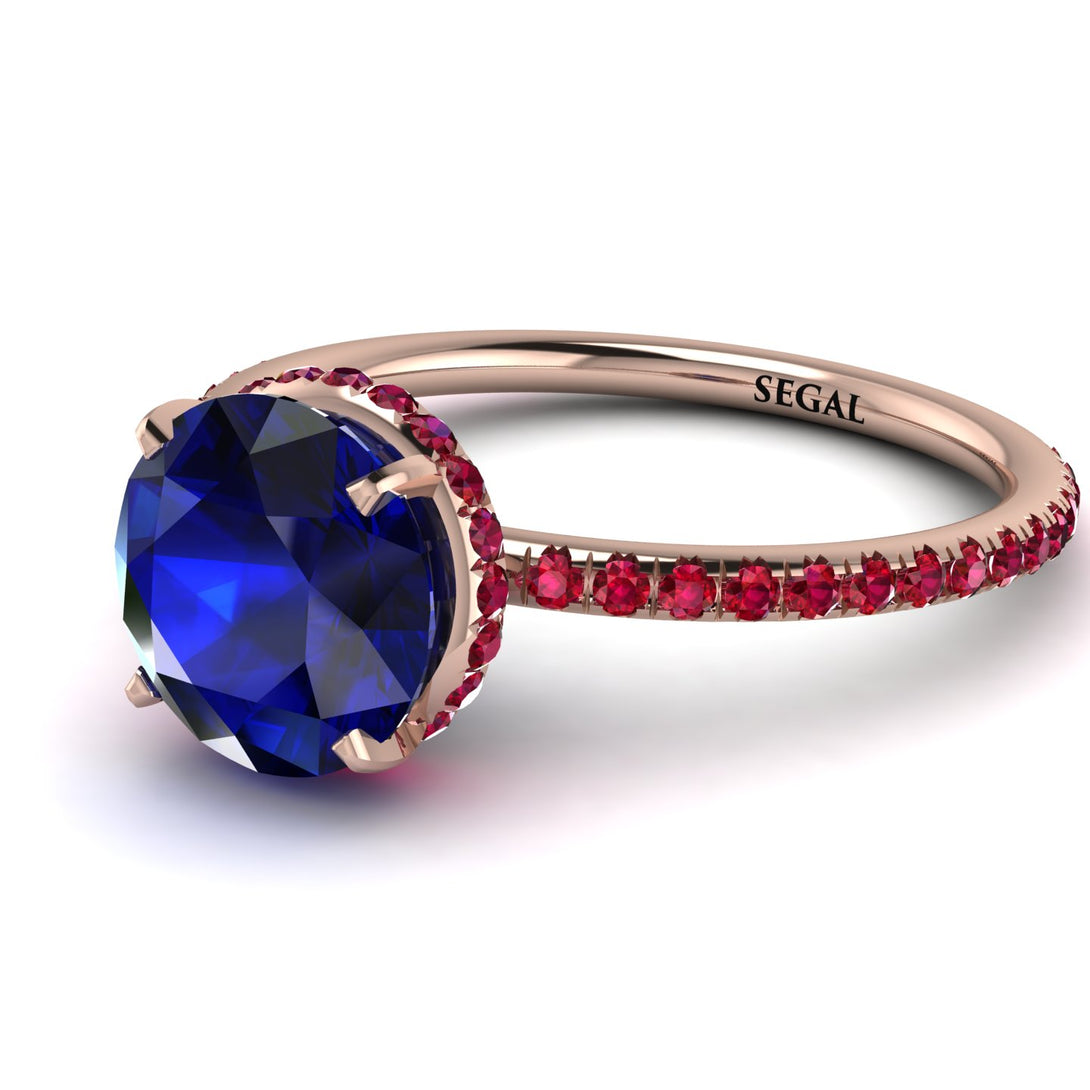 Hidden Halo Sapphire Ring - Fiona No. 59