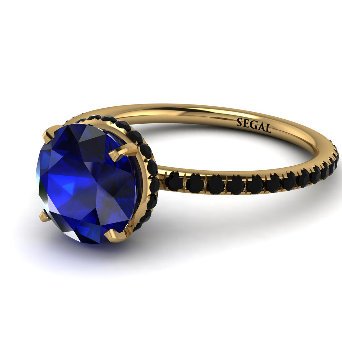 Hidden Halo Sapphire Ring - Fiona No. 43