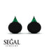 Hidden Halo Black Diamond Earrings - Rosalie No. 24 image 10