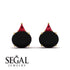 Hidden Halo Black Diamond Earrings - Rosalie No. 52 image 10