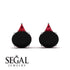 Hidden Halo Black Diamond Earrings - Rosalie No. 54 image 10