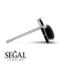Hidden Halo Black Diamond Earrings - Rosalie No. 39 image 3