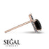 Hidden Halo Black Diamond Earrings - Rosalie No. 8 image 3