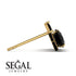 Hidden Halo Black Diamond Earrings - Rosalie No. 37 image 3