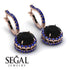 Hidden Halo Black Diamond Hoop Earrings - Catalina No. 68 image 10