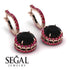 Hidden Halo Black Diamond Hoop Earrings - Catalina No. 53 image 10