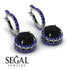 Hidden Halo Black Diamond Hoop Earrings - Catalina No. 69 image 10