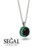 Hidden Halo Black Diamond Necklace - Catalina No. 24 image 9