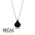 Hidden Halo Black Diamond Necklace - Rosalie No. 39 image 9