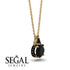 Hidden Halo Black Diamond Necklace - Rosalie No. 37 image 2