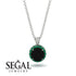 Hidden Halo Black Diamond Necklace - Catalina No. 24 image 2