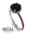 Hidden Halo Black Diamond Ring - Fiona No. 54 image 2