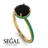 Hidden Halo Black Diamond Ring - Fiona No. 22 image 2
