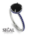 Hidden Halo Black Diamond Ring - Fiona No. 69 image 2