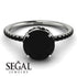 Hidden Halo Black Diamond Ring - Fiona No. 39 image 3