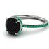 Hidden Halo Black Diamond Ring - Fiona No. 24 image 1