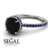 Hidden Halo Black Diamond Ring - Fiona No. 69 image 10