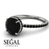 Hidden Halo Black Diamond Ring - Fiona No. 39 image 10