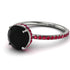 Hidden Halo Black Diamond Ring - Fiona No. 54 image 1