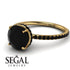 Hidden Halo Black Diamond Ring - Fiona No. 37 image 10