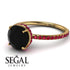 Hidden Halo Black Diamond Ring - Fiona No. 52 image 10