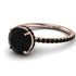 Hidden Halo Black Diamond Ring - Fiona No. 38 image 1
