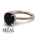 Hidden Halo Black Diamond Ring - Fiona No. 8 image 10