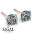 Hidden Halo Cushion Diamond Earrings - Alivia No. 17 image 10
