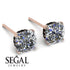 Hidden Halo Cushion Diamond Earrings - Alivia No. 32 image 3