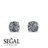 Hidden Halo Cushion Diamond Earrings - Alivia No. 63 image 2