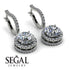 Hidden Halo Diamond Hoop Earrings - Catalina No. 3 image 3