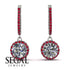 Hidden Halo Diamond Hoop Earrings - Catalina No. 48 image 2