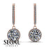 Hidden Halo Diamond Hoop Earrings - Catalina No. 2 image 2