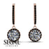 Hidden Halo Diamond Hoop Earrings - Catalina No. 32 image 2