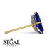 Hidden Halo Emerald Cut Sapphire Earrings  - Vanessa No. 13 image 2