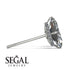Hidden Halo Emerald Cut Diamond Earrings - Vanessa No. 3 image 2
