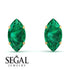 Hidden Halo Marquise Emerald Earrings - Journey No. 34 image 10