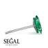 Hidden Halo Marquise Emerald Earrings - Journey No. 21 image 2